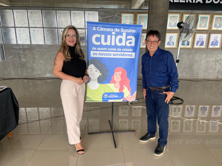 Servidores da Câmara de Suzano recebem ações de cuidado em referência ao Janeiro Branco