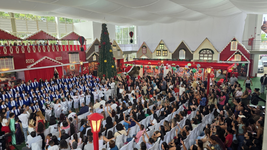 Saulo Souza inaugura Estação Natal 2025 e abre oficialmente as celebrações natalinas em Poá