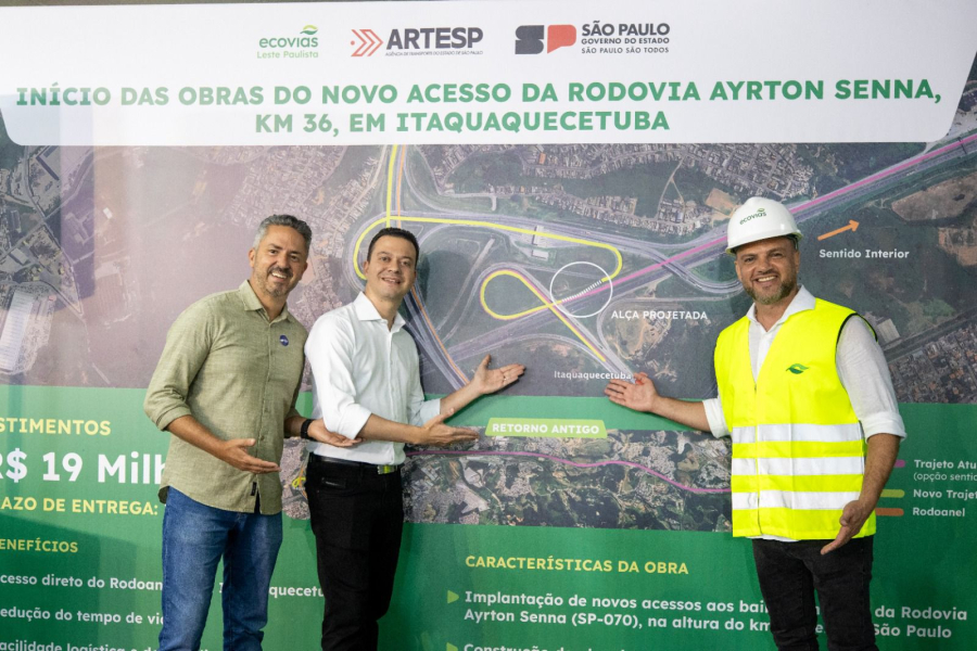 Itaquá anuncia início das obras de duas alças de acesso ao Rodoanel Leste e à Ayrton Senna