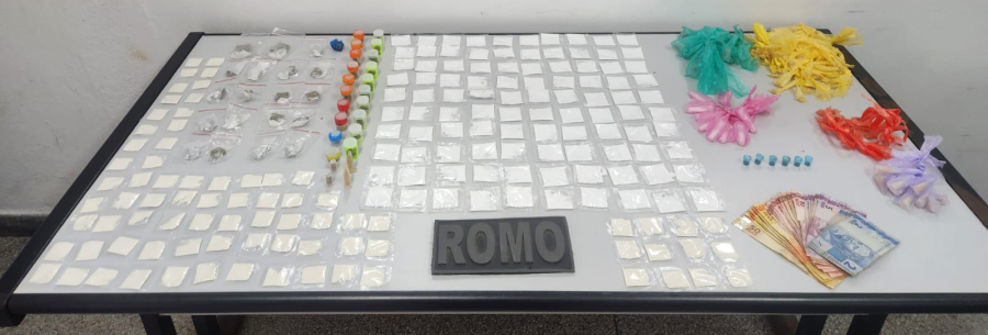 GCM prende suspeito por tráfico e localiza mais de mil porções de drogas em duas ocorrências