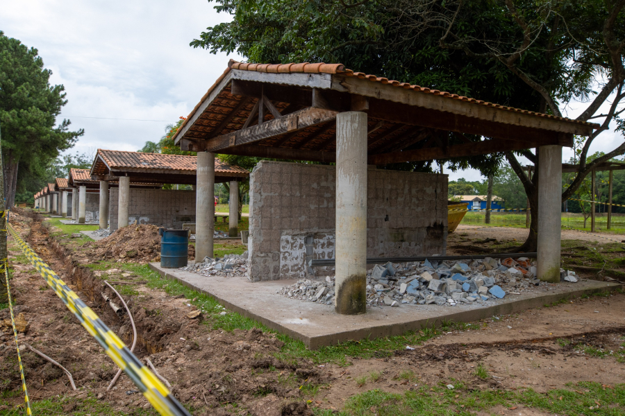 Em Itaquá, quiosques do parque ecológico são interditados para obras de melhoria