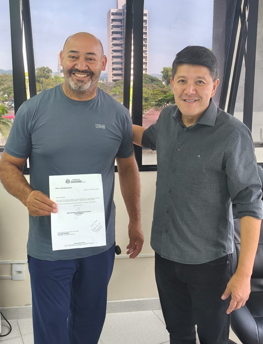 No Dia Mundial da Saúde, Vereador João Sabugo reforça compromisso com a área em reunião com secretário