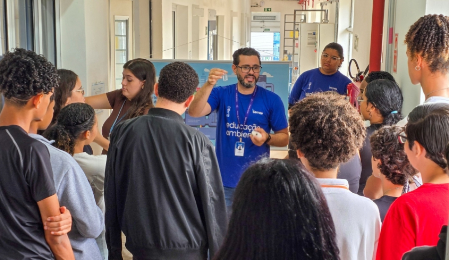 Semae de Portas Abertas: estudantes da Capital conhecem processo de tratamento de água em Mogi