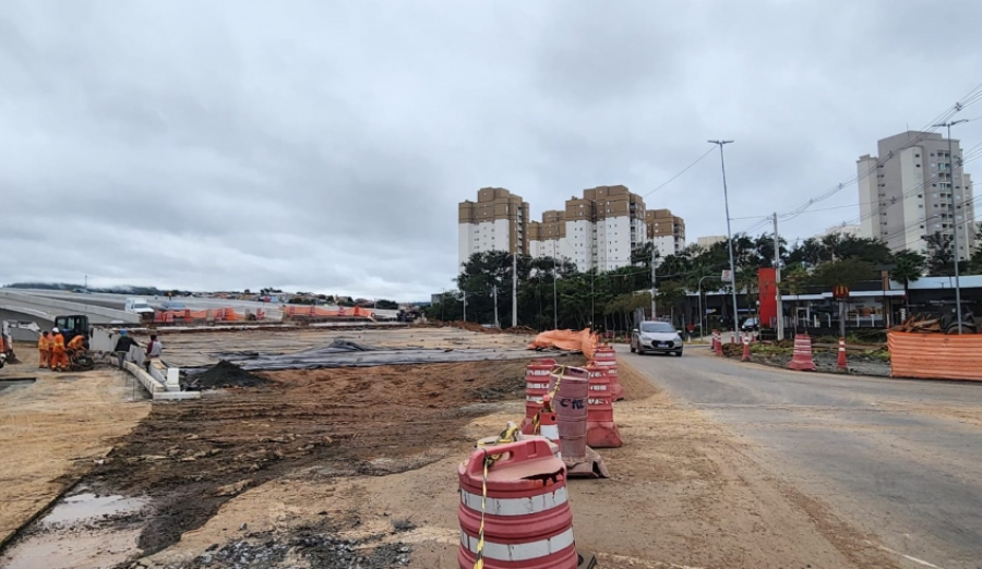 Avenida Dante Jordão Stoppa terá desvio a partir desta quinta-feira (28/5) para construção de rampa de novo viaduto