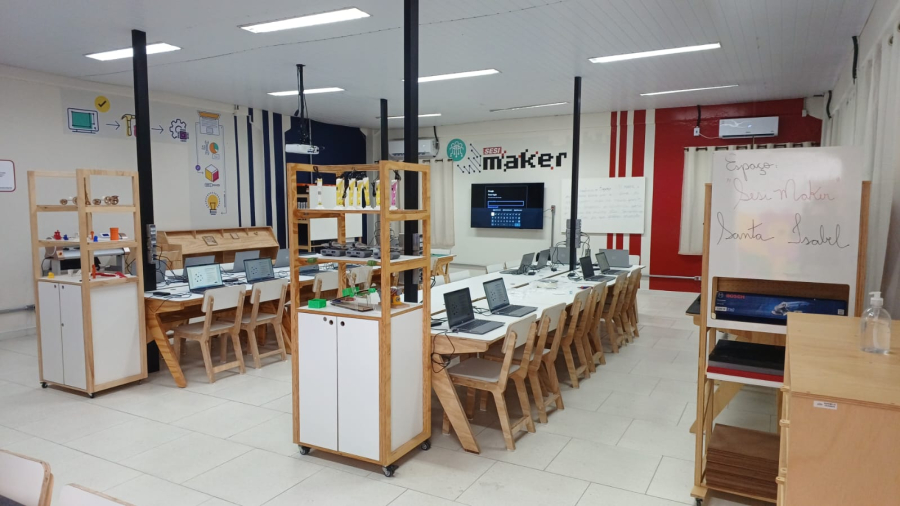 Laboratório SESI Maker oferece oficina de férias para alunos da rede municipal de Santa Isabel