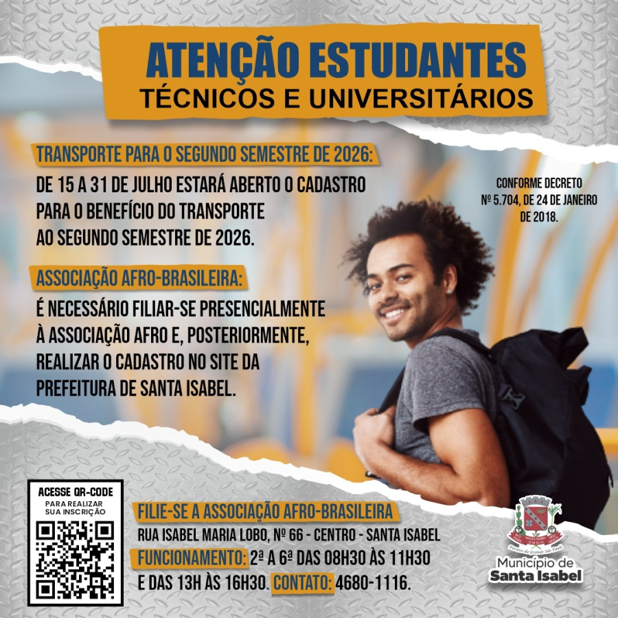 Santa Isabel abre cadastro para transporte de estudantes no segundo semestre