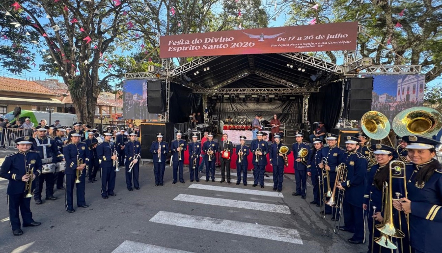 Banda Municipal de Guararema é destaque no 10º Festival de Bandas e Fanfarras de Lagoinha