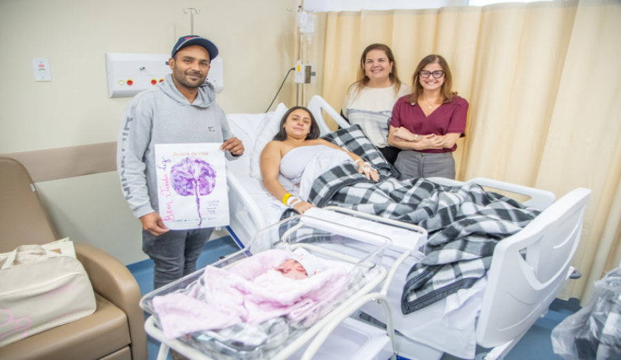 Nasce Liz Gabriela, a primeira bebê da Maternidade e Hospital da Mulher e da Criança