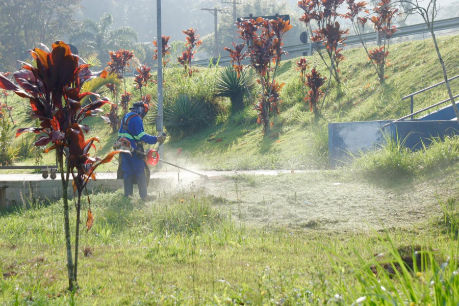 Meio Ambiente faz mutirão de zeladoria em praças por toda a cidade