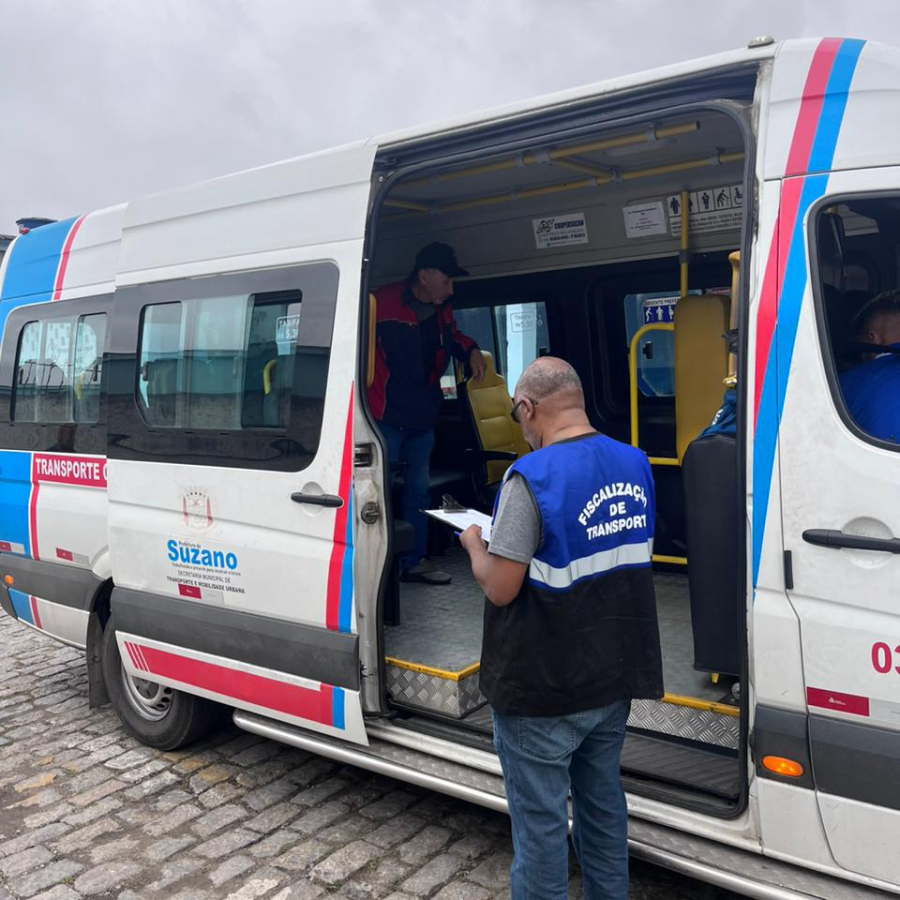 Suzano promove vistoria em 137 vans do transporte complementar a partir de terça-feira