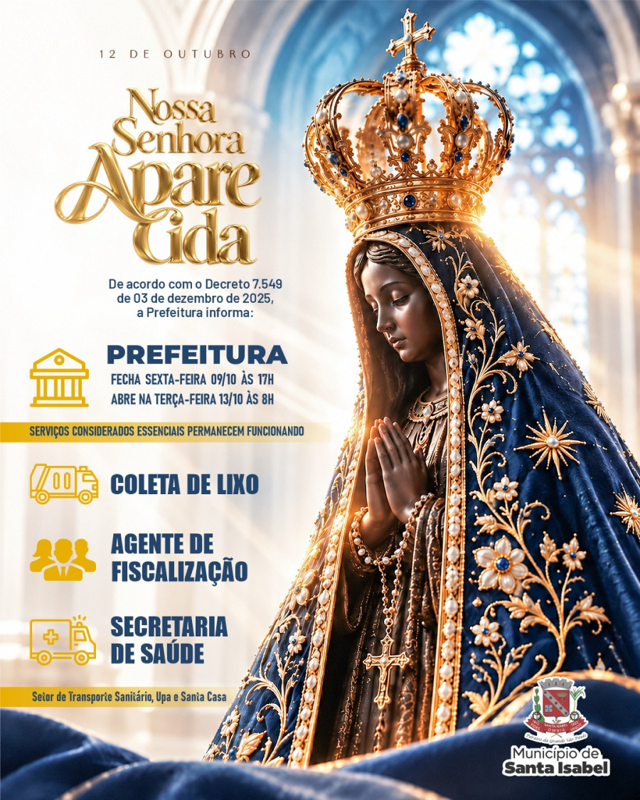ABRE E FECHA | FERIADO DE NOSSA SENHORA APARECIDA